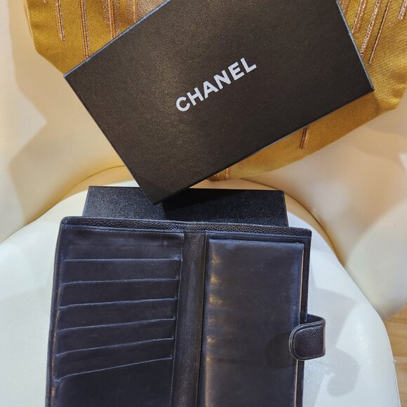 Chanel Bifold Long Wallet - Black Caviar - Picture 4 of 16